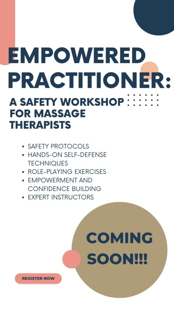 Safety and Self-Defense for Masssage Therapists